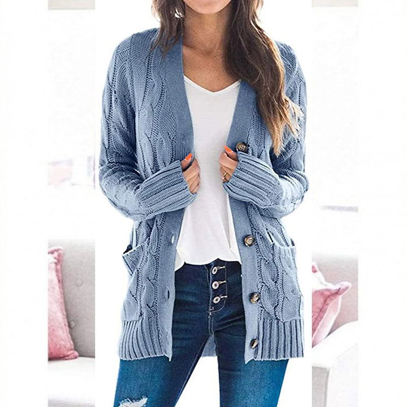 Women's Autumn Midi-Length Knit Sweater