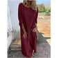 Women's Irregular Dress and Loose Fit Pants 2-Piece Set
