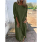 Women's Irregular Dress and Loose Fit Pants 2-Piece Set