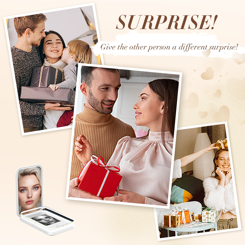 UV Smart Sunscreen-Sensing Makeup Mirror