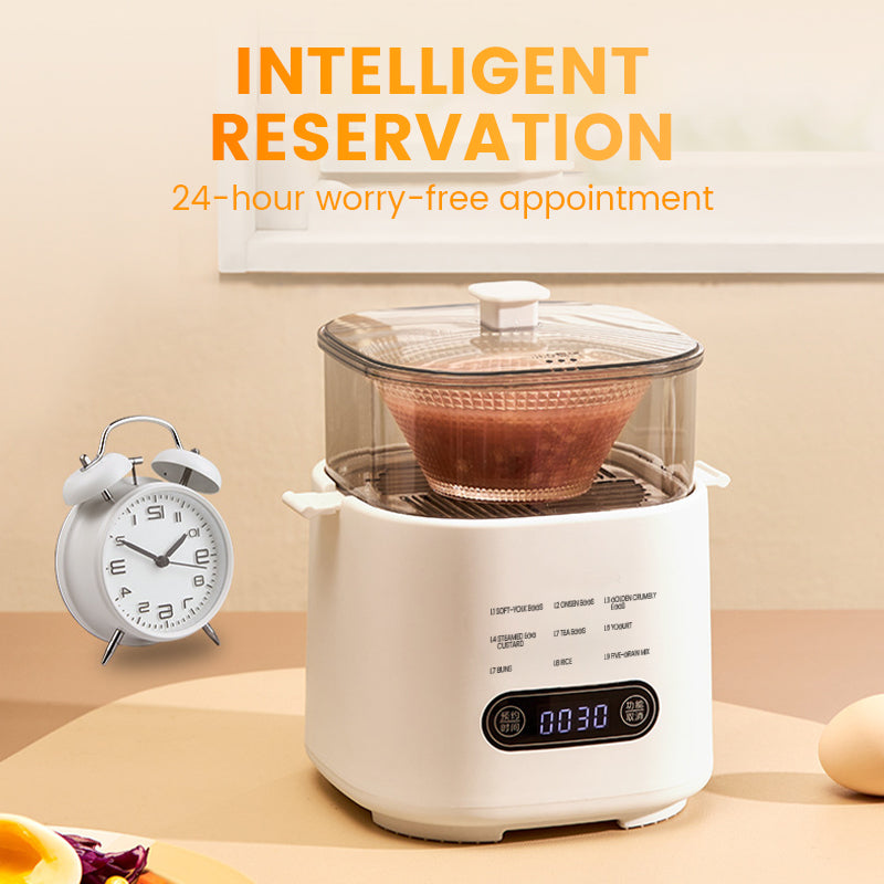 🥳2026 HOT SALE🥳💞50K+ SOLD!🎁✨ 50% OFF! Mini Multi‑Functional Egg Cooker – Smart touch panel, 6‑egg capacity, boils, poaches, scrambles & steams. Perfect for quick breakfasts! 🥚⚡