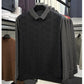 Men's Casual Faux Two-Piece Long-Sleeve Top