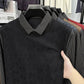 Men's Casual Faux Two-Piece Long-Sleeve Top