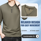 Men's Half-Zip Crew Neck Casual Pullover