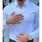 ⏳Fall Limited Edition Collection💥Men's Casual Slim Fit Solid Color Shirt