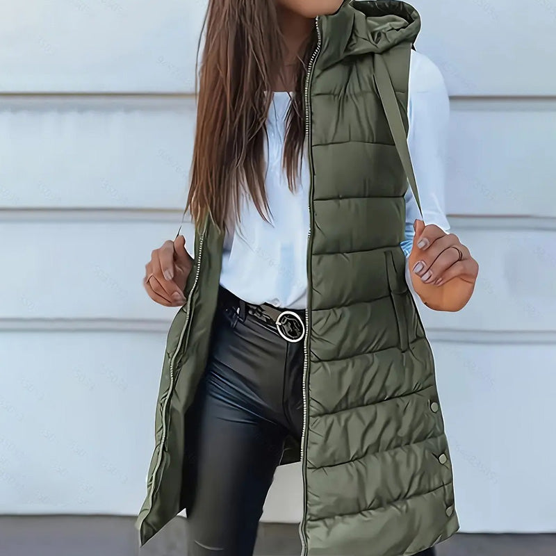 🥇2025 Fashion Sales Champion💥Women’s Zip-Up Long Puffer Vest