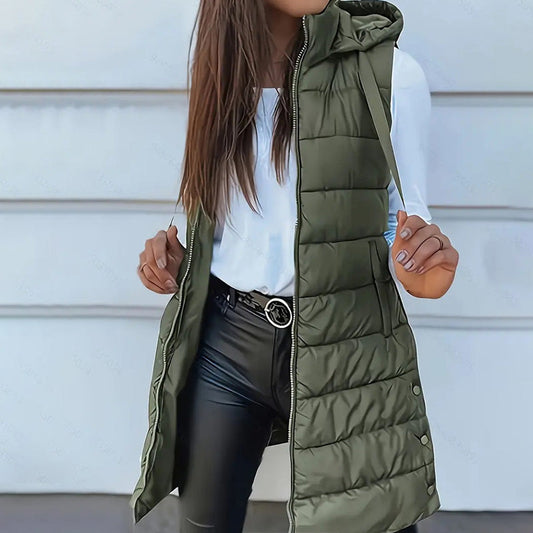 🥇2025 Fashion Sales Champion💥Women’s Zip-Up Long Puffer Vest