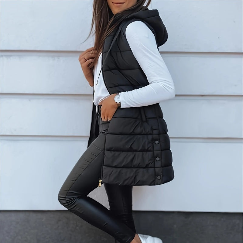 🥇2025 Fashion Sales Champion💥Women’s Zip-Up Long Puffer Vest