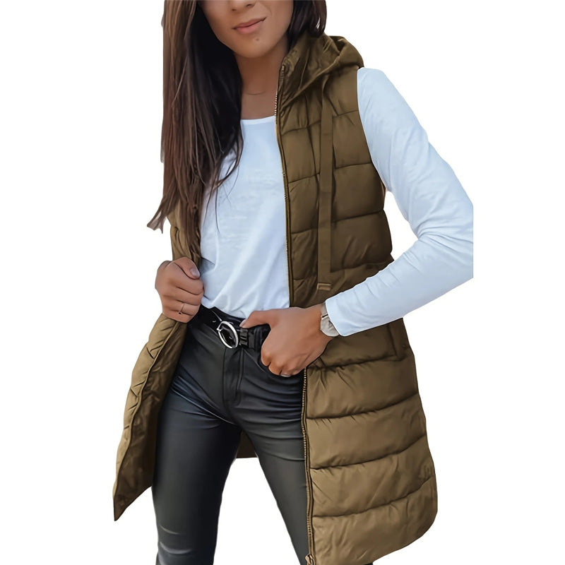 🥇2025 Fashion Sales Champion💥Women’s Zip-Up Long Puffer Vest