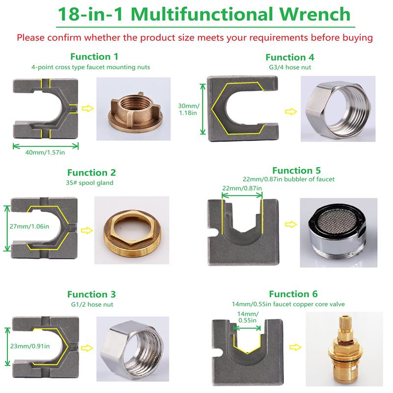 📢📢50% OFF !! ⏰18 in 1 Faucet And Sink Installer Tool