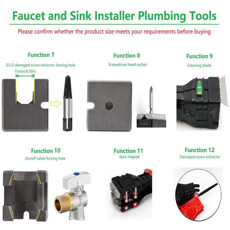 📢📢50% OFF !! ⏰18 in 1 Faucet And Sink Installer Tool