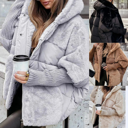 🍂 Early Fall Pre-sale: 50% Off！！⏳Women’s Oversized Hooded Patchwork Puffer Coat