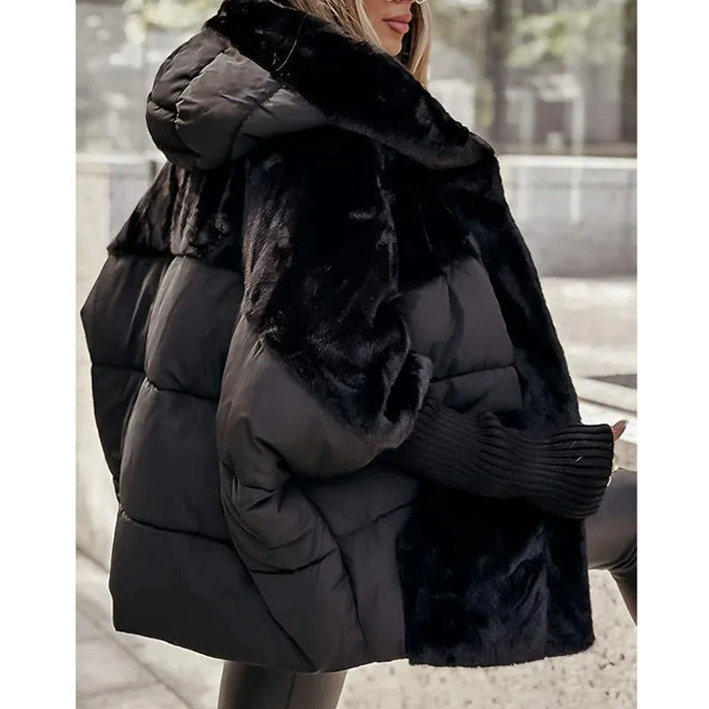 🍂 Early Fall Pre-sale: 50% Off！！⏳Women’s Oversized Hooded Patchwork Puffer Coat