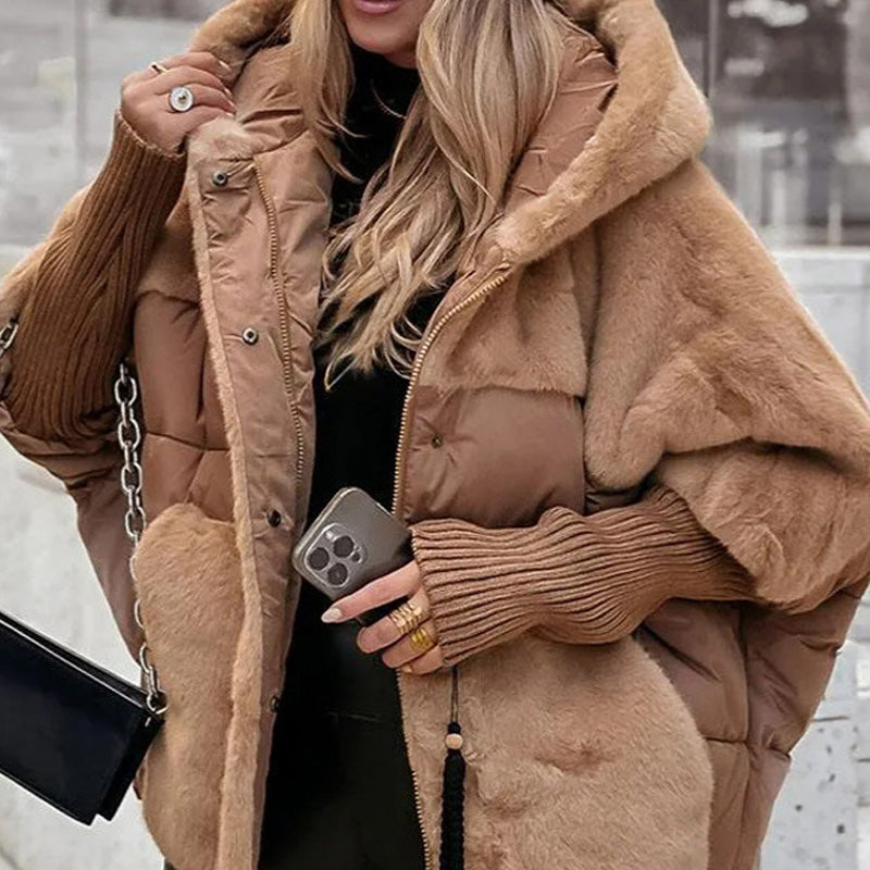 🍂 Early Fall Pre-sale: 50% Off！！⏳Women’s Oversized Hooded Patchwork Puffer Coat
