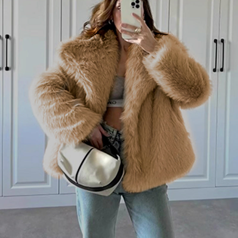 ⏳Cross-Season Early Bird Discount: 50% OFF💥Women's Fluffy Short Coat