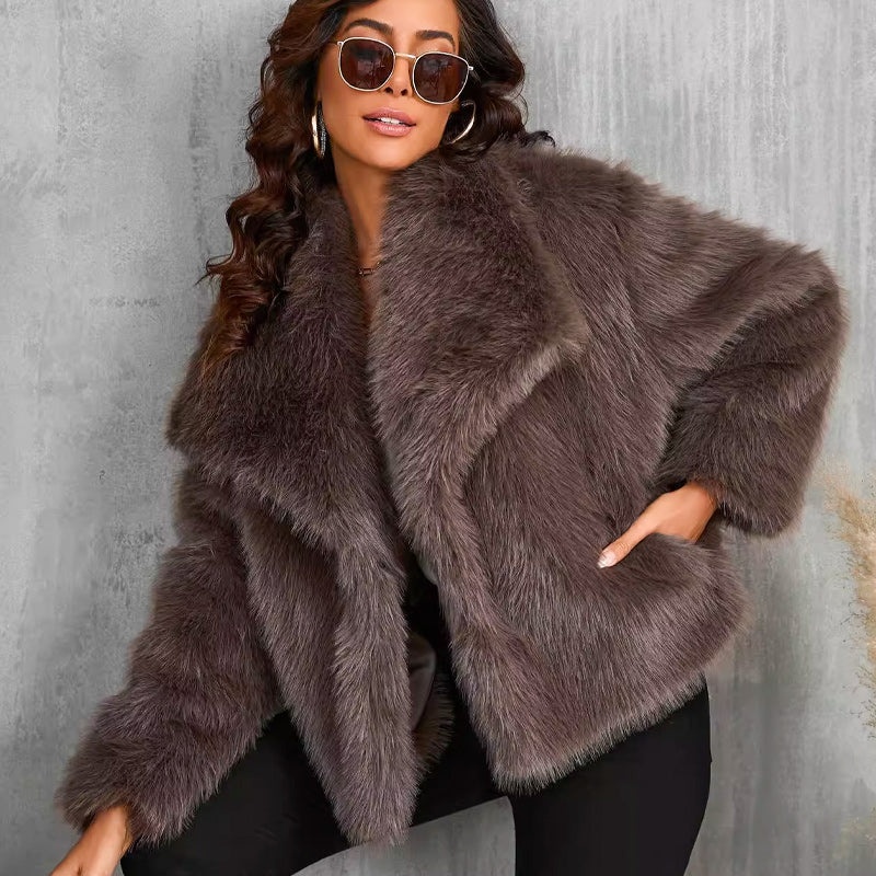 ⏳Cross-Season Early Bird Discount: 50% OFF💥Women's Fluffy Short Coat