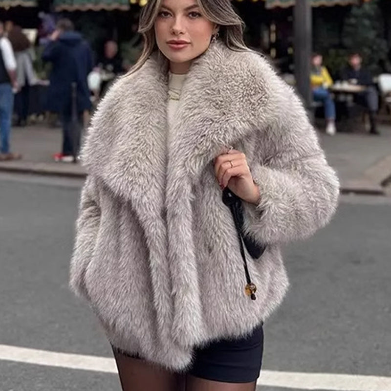 ⏳Cross-Season Early Bird Discount: 50% OFF💥Women's Fluffy Short Coat