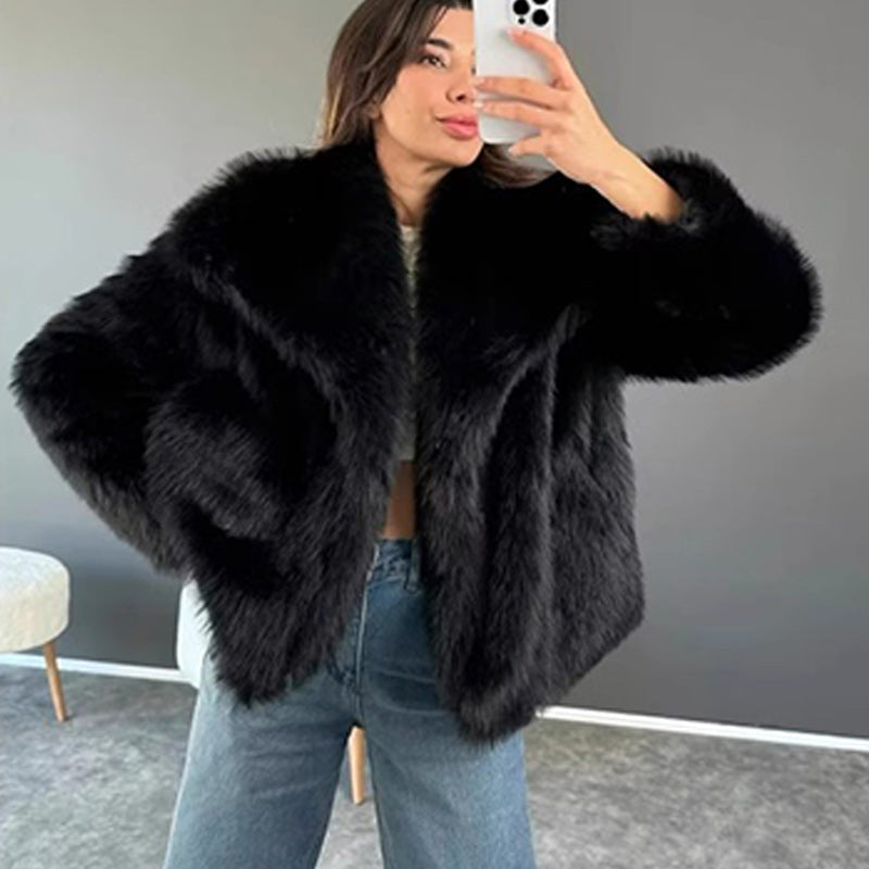 ⏳Cross-Season Early Bird Discount: 50% OFF💥Women's Fluffy Short Coat
