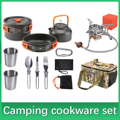 Camping Cookware and Cutlery Set