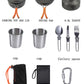 Camping Cookware and Cutlery Set