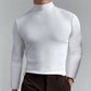 👔 Mens High Neck Slim Fit Long Sleeve T-shirt