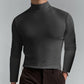👔 Mens High Neck Slim Fit Long Sleeve T-shirt