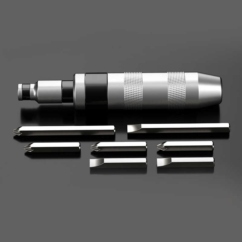 Industrial Grade Impact Screwdriver & Bits Set with Portable Storage Case