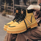 Men's Plush Lace-Up High Top Boots