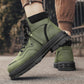 Men's Plush Lace-Up High Top Boots