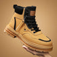 Men's Plush Lace-Up High Top Boots
