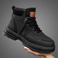 Men's Plush Lace-Up High Top Boots