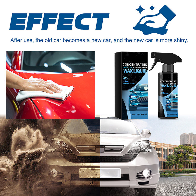 ✨Gentle Effective Car Cleaning Spray Free Sponge & Cloth