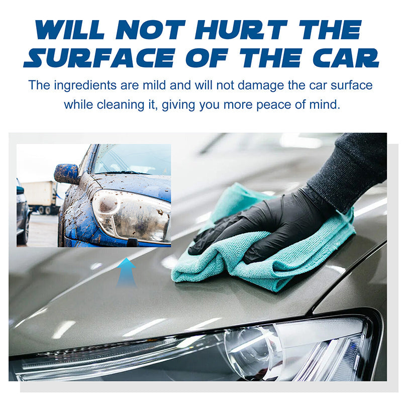 ✨Gentle Effective Car Cleaning Spray Free Sponge & Cloth