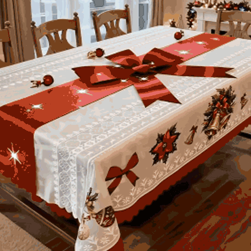 🎅Meet Christmas Sale 50% OFF🎄Stylish Christmas Printed Tablecloth