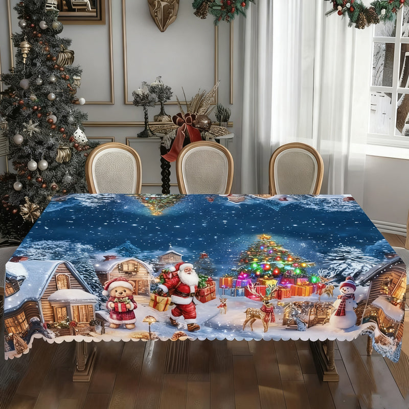 🎅Meet Christmas Sale 50% OFF🎄Stylish Christmas Printed Tablecloth