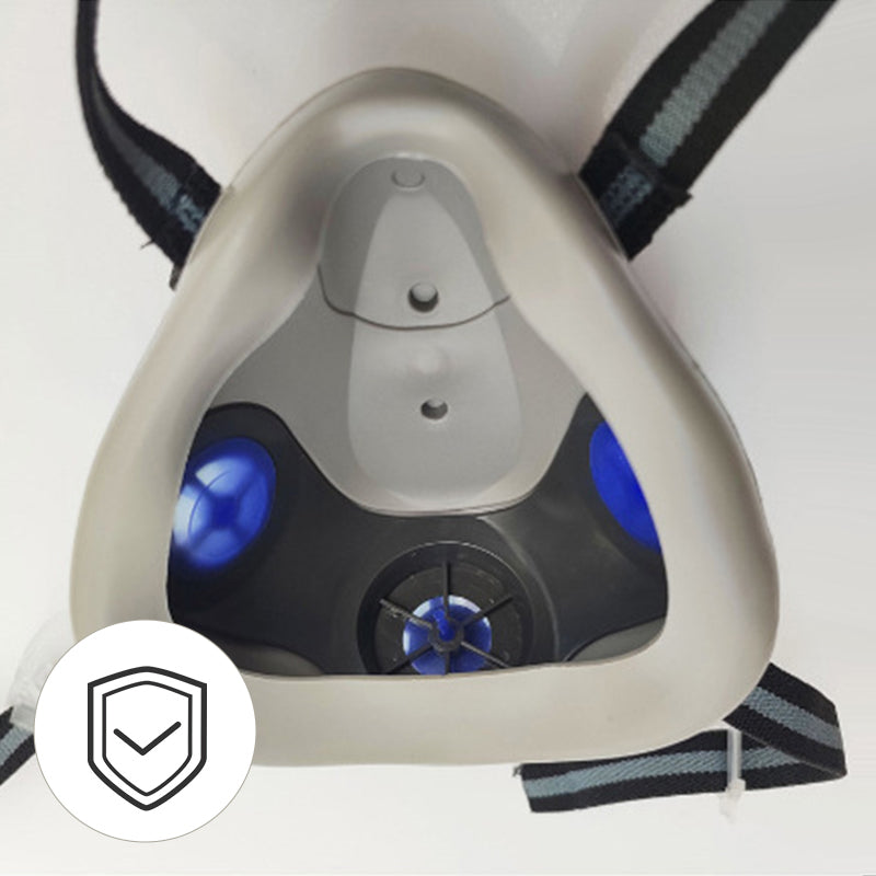Dust-Proof Integrated Respirator Mask – Dual-Tank Activated Carbon Filters, Industrial-Grade Gas & Dust Protection 🛡️🔥