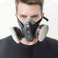 Dust-Proof Integrated Respirator Mask – Dual-Tank Activated Carbon Filters, Industrial-Grade Gas & Dust Protection 🛡️🔥