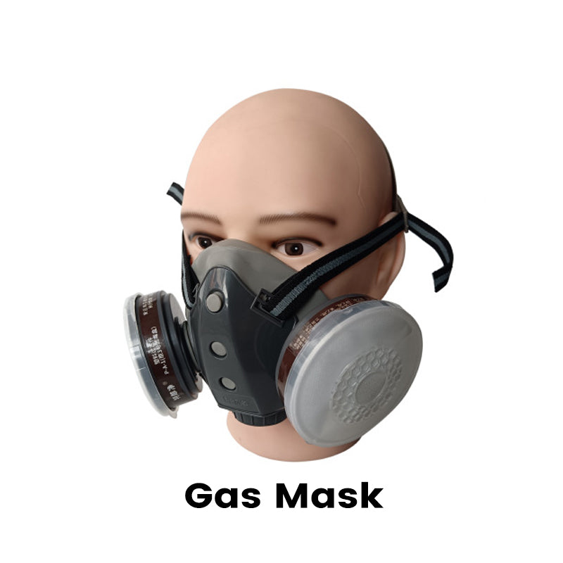 Dust-Proof Integrated Respirator Mask – Dual-Tank Activated Carbon Filters, Industrial-Grade Gas & Dust Protection 🛡️🔥