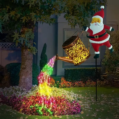 🎁Pre-Christmas Sale: 50% Off🎅✨Santa Watering Can Solar Light with Ground Stake
