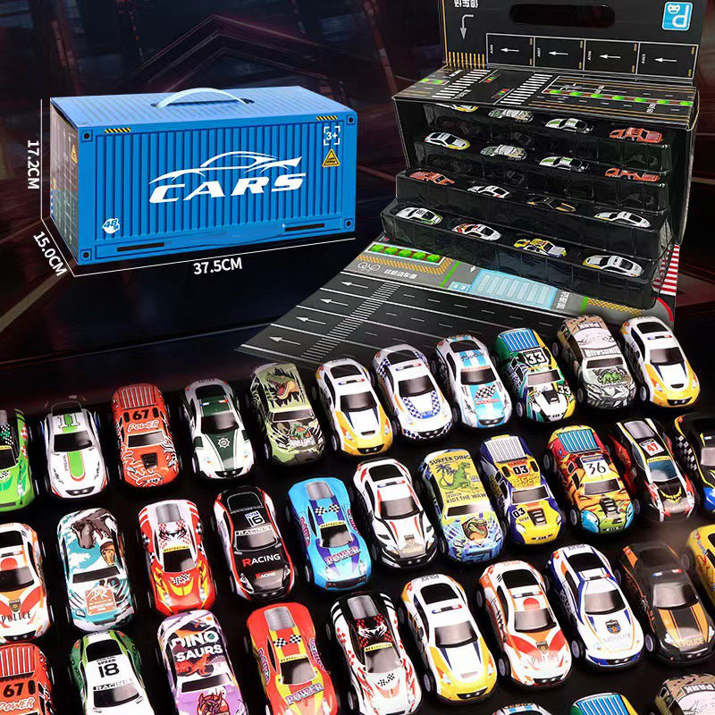 🎅Christmas promotion 50% OFF🎁48 Mini Pull-Back Cars with Built-In Garage Set