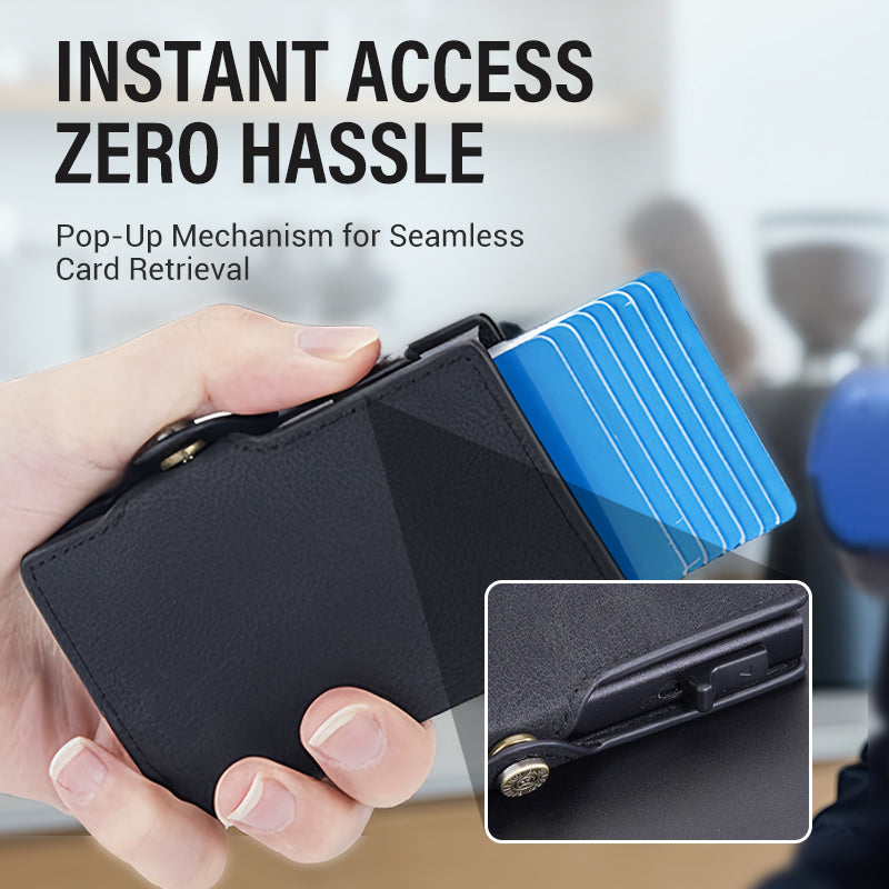 🔥Last day of the limited-time 50% off sale!🔥Pop-Up Card Holder with Anti-Degaussing Technology