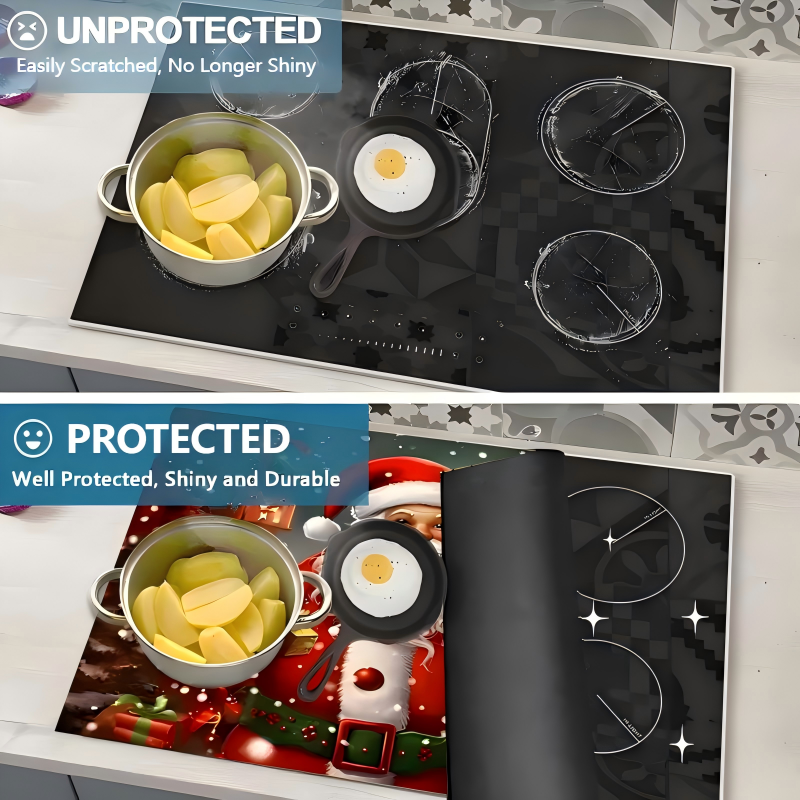 🎅🔥Christmas Themed Stove Top Protector Mat