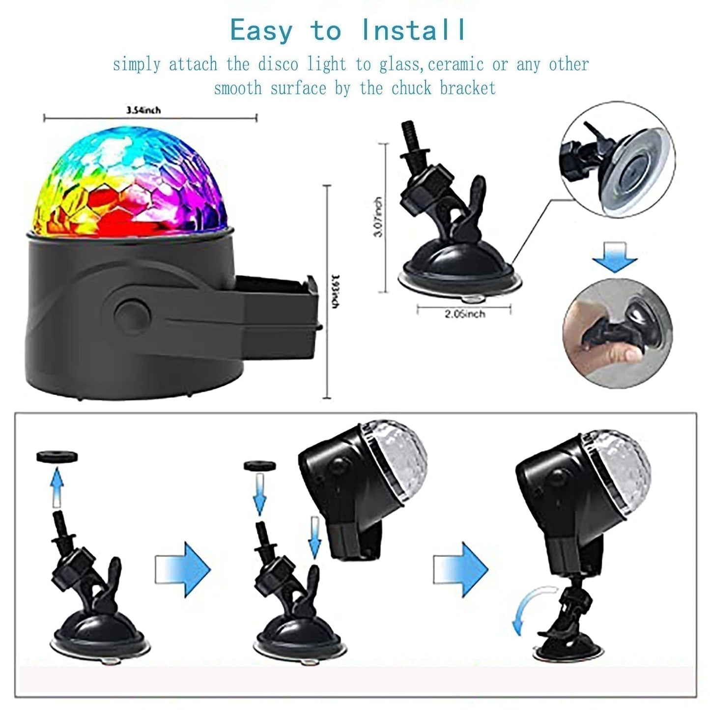 🎄 FESTIVE FEAST DEAL! 50% OFF 🔥Colorful Rotating Magic Disco Ball Light