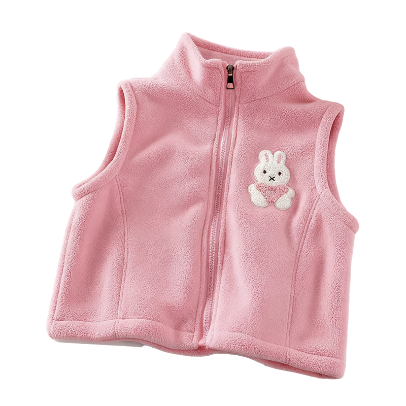 Kids' Zip-Up Winter Vest with Warm Lining