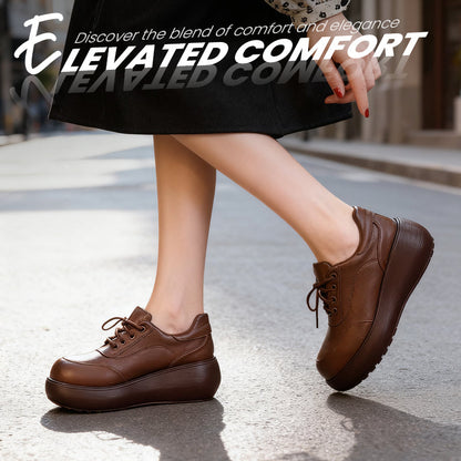 Women's Vintage-Style Platform Loafers