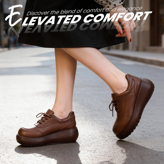 Women's Vintage-Style Platform Loafers