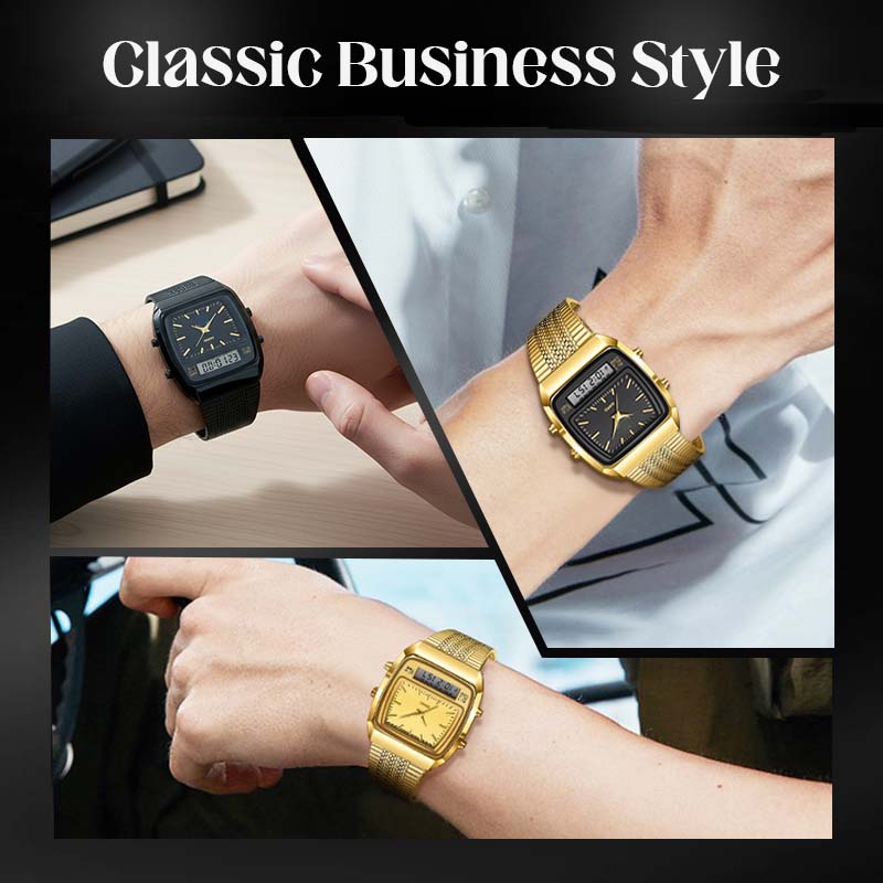 ⏰Black Friday Sale 50% OFF💥💥LIEBIG Roman Retro Dual System Multi-Function Digital Sports Watch