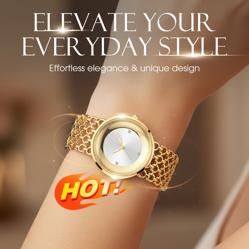 ⏳Limited-Time Special 50% OFF💥Luxury Round Bracelet Watch Fashionable Women's Wristwatch