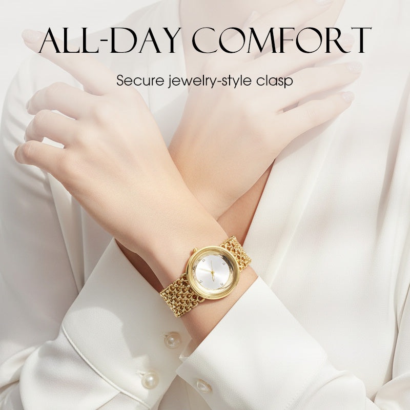 ⏳Limited-Time Special 50% OFF💥Luxury Round Bracelet Watch Fashionable Women's Wristwatch