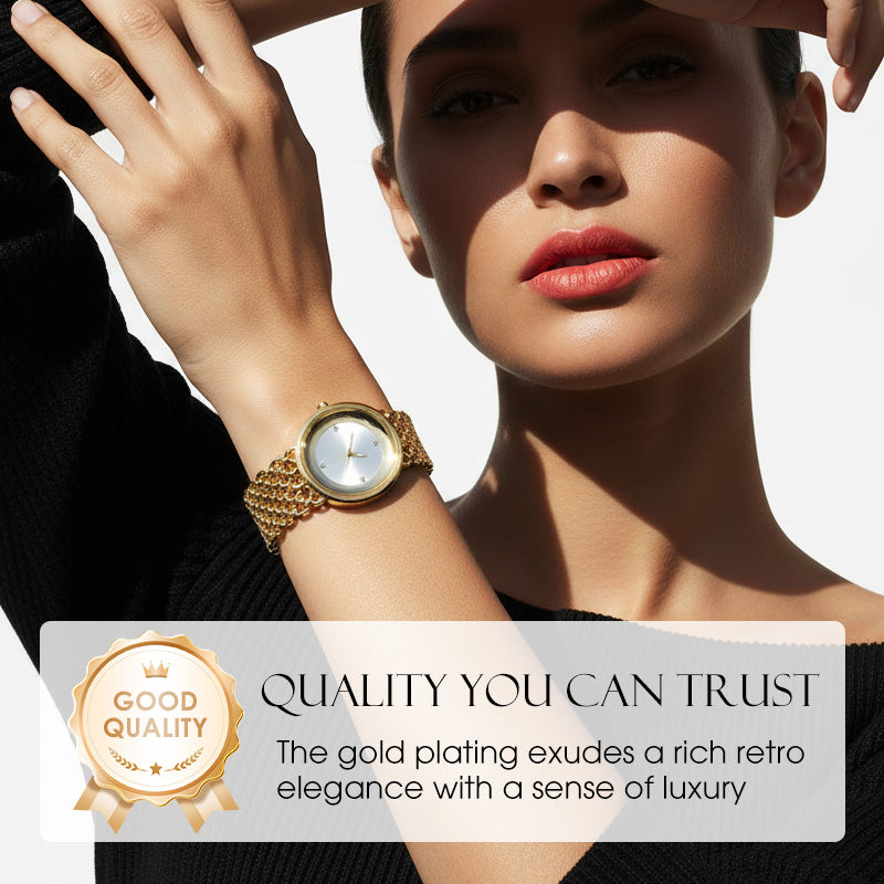 ⏳Limited-Time Special 50% OFF💥Luxury Round Bracelet Watch Fashionable Women's Wristwatch